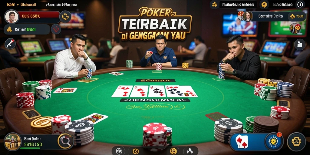 Tampilan gameplay seru dari aplikasi poker 66K.