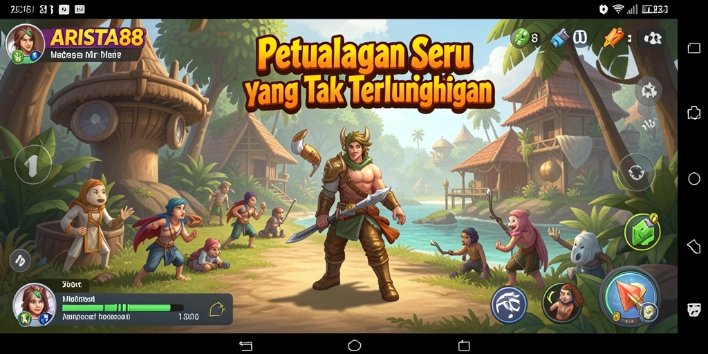 Screenshot utama menunjukkan momen mendebarkan dari gameplay petualangan ARISTA88.