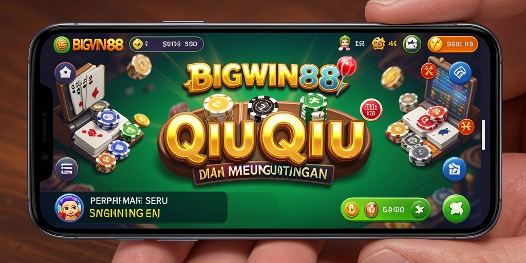 Tampilan gameplay seru dari game QiuQiu BIGWIN88.