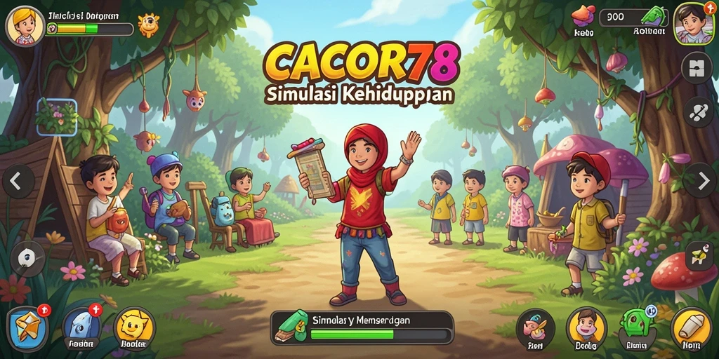 Tampilan gameplay menarik dari CACOR78 yang penuh tantangan.