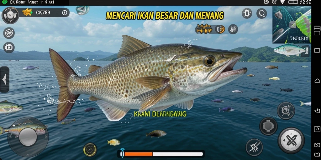 Tangkapan layar CK789 menampilkan gameplay seru tembak ikan.
