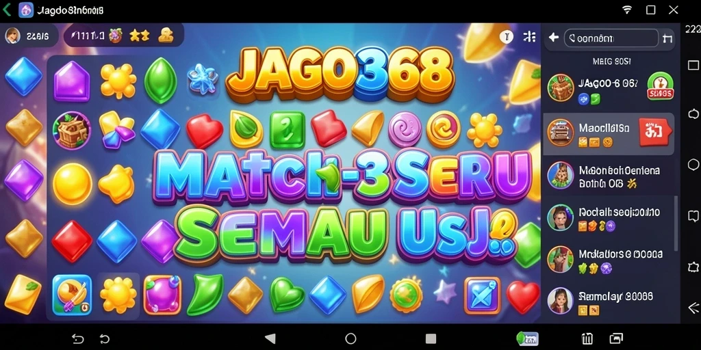Tampilan gameplay menantang dalam JAGO368 dengan grafis cerah.