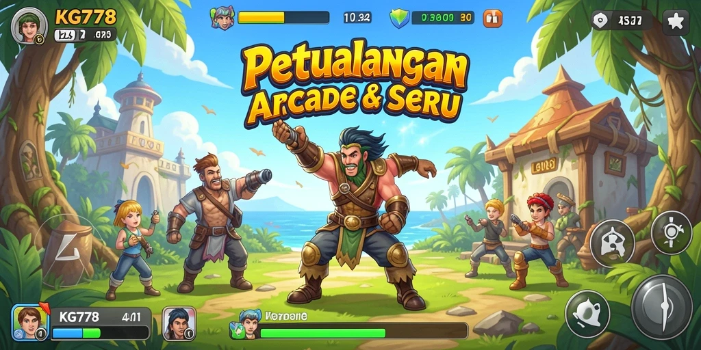 Tangkapan layar menunjukkan aksi seru dalam game Arcade KG778.