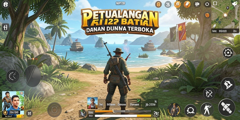 Screenshot dari gameplay dunia terbuka MVP789 yang penuh petualangan.