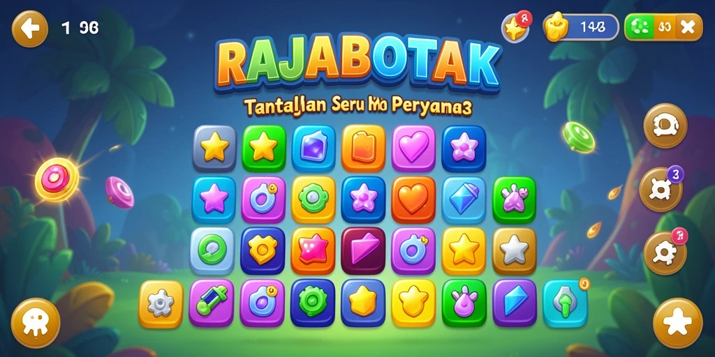 Tampilan gameplay seru dan menarik dari RAJABOTAK.