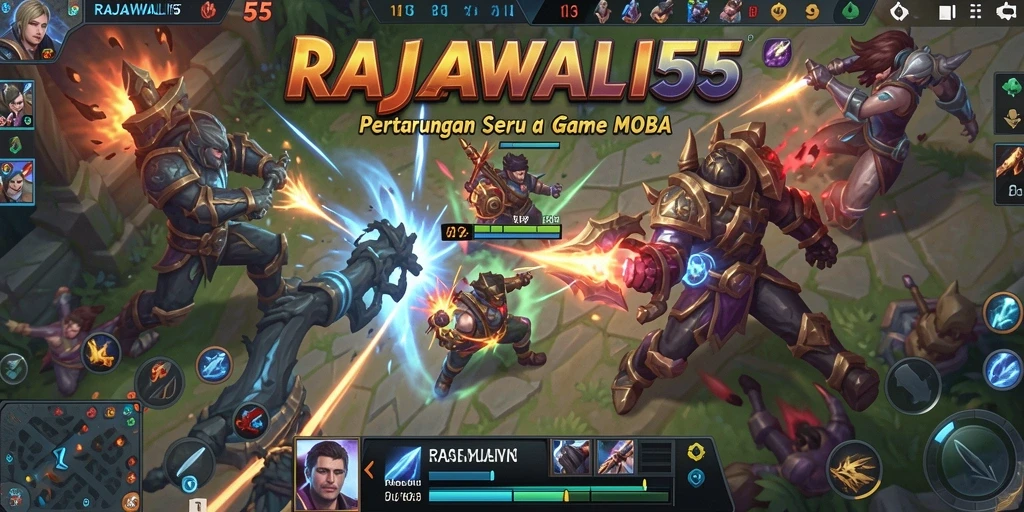Tampilan gameplay seru RAJAWALI55 dengan karakter beragam.