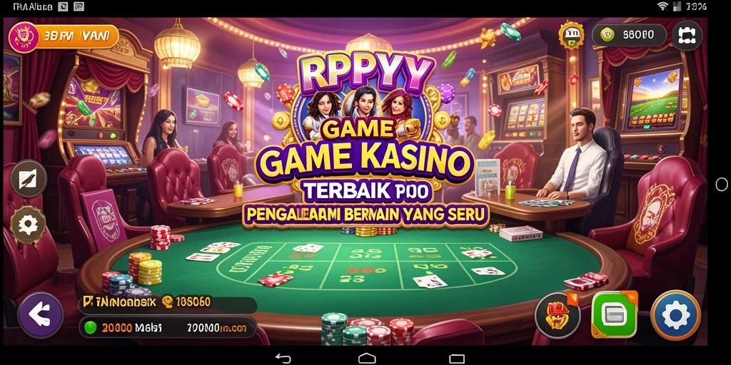 Tampilan gameplay seru dengan grafis kasino yang menawan.