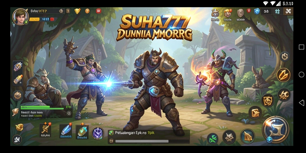 Tampak gameplay epik di dunia SUHU777 MMORPG.